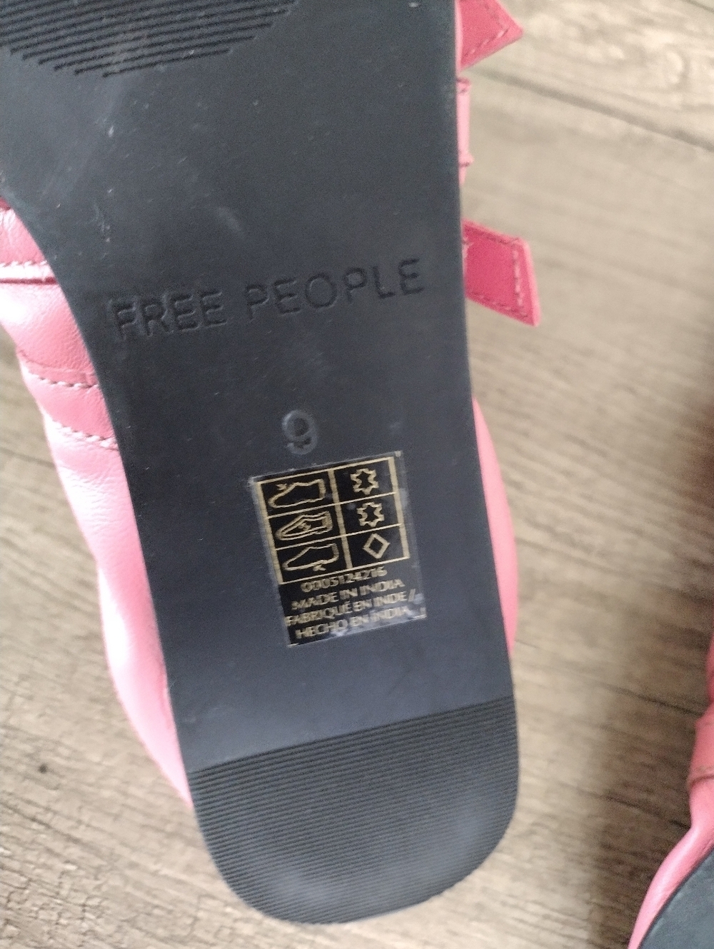 Free People Gemini Ballet Flats Womens 9 Pink Watermelon - Picture 6 of 6